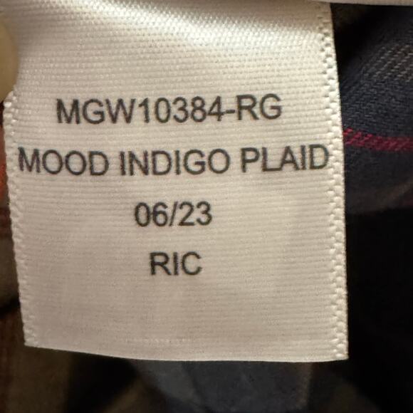 Alesbury Long Sleeve Button Up Flannel Shirt Blue Plaid Cotton Men’s Large NWOT - Picture 9 of 9